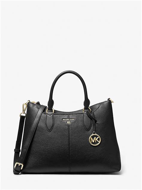 michael kors austin medium pebbled leather satchel|Austen Medium Pebbled Leather Satchel .